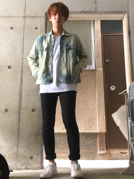 「SHAREEF（シャリーフ）のアイテム（デニムジャケット）」を使った、じょりたんさん（メンズ・168cm）の秋コーディネート