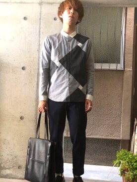 「Makers（メイカーズ）のアイテム」を使った、じょりたんさん（メンズ・168cm）の秋コーディネート