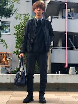 「Milok（ミロック）のアイテム」を使った、じょりたんさん（メンズ・168cm）の秋コーディネート