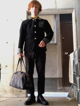 「soe（ソーイ）のアイテム（その他パンツ）」を使った、じょりたんさん（メンズ・168cm）の冬コーディネート