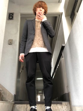 「Makers（メイカーズ）のアイテム」を使った、じょりたんさん（メンズ・168cm）の冬コーディネート