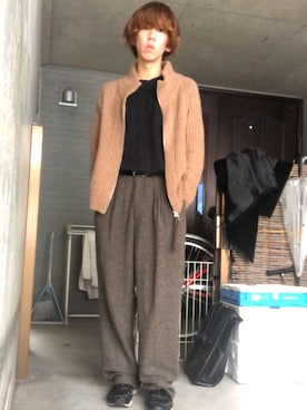 「DOLCEのアイテム」を使った、じょりたんさん（メンズ・168cm）の冬コーディネート