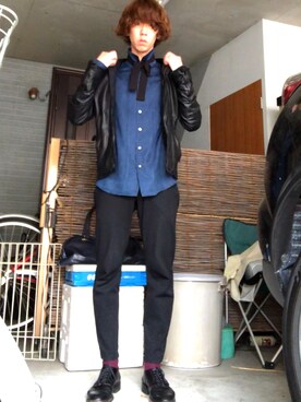 「Makers（メイカーズ）のアイテム」を使った、じょりたんさん（メンズ・168cm）の春コーディネート