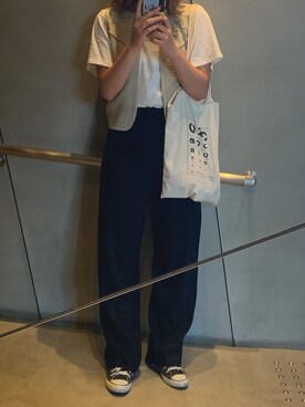 「LOFT（-）のアイテム（バッグ）」を使った、優さん（レディース・160cm）の秋コーディネート