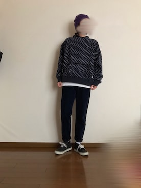 「GOODENOUGH（グッドイナフ）のアイテム」を使った、クララさん（レディース・160cm）の春コーディネート