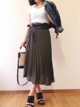 「YANUK（ヤヌーク）のアイテム（ジャケット/アウター）」を使った、meeeさん（レディース・150cm）の夏コーディネート