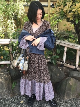 「Lattice（Lattice）のアイテム（バッグ）」を使った、ayaneさん（レディース・155cm）の夏コーディネート