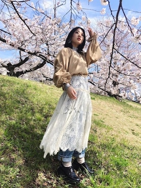 ayaneさん（レディース・154cm）の春コーディネート