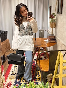 「PUBLUX（パブリュクス）のアイテム」を使った、ayaneさん（レディース・154cm）の春コーディネート