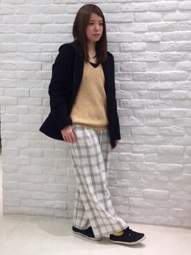 「バルーンスリーブ」｜あーちょさん（レディース・156cm）の冬コーディネート