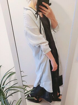 「LAKOLE（ラコレ）のアイテム（ワンピース）」を使った、chii3☆さん（レディース・160cm）の春コーディネート