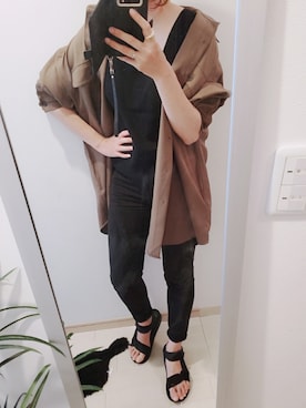 「niko and...（ニコアンド）のウーリッシュフラノCPOシャツ（シャツ/ブラウス）」を使った、chii3☆さん（レディース・160cm）の春コーディネート