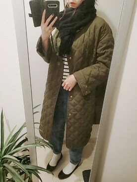 「ラフスタイル」｜「アイテム（その他アウター）」を使った、chii3☆さん（レディース・160cm）の冬コーディネート