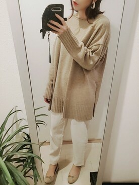 「ワントーンスタイル」｜chii3☆さん（レディース・160cm）の冬コーディネート