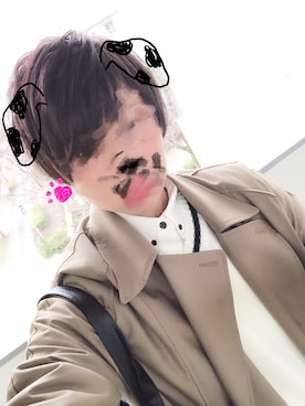 「おとなコーデ」｜「アイテム（トレンチコート）」を使った、madohuchiさん（メンズ・180cm）の冬コーディネート