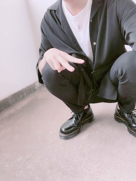「jiggys shop（ジギーズショップ）のアイテム（チノパンツ）」を使った、madohuchiさん（メンズ・180cm）の夏コーディネート