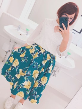 「PRIMARK（プライマーク）のアイテム（アクセサリー）」を使った、みふじさん（レディース・155cm）の夏コーディネート