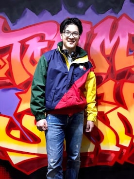 「tommy jeans（トミー ジーンズ）のアイテム（その他アウター）」を使った、Milo さん（メンズ・174cm）の秋コーディネート
