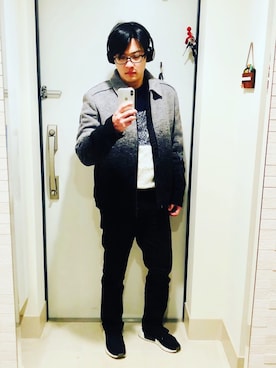 「Calvin Klein Jeans（カルヴァンクラインジーンズ）のアイテム（その他アウター）」を使った、Milo さん（メンズ・174cm）の冬コーディネート