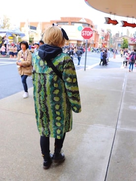 「PRADA（プラダ）のアイテム（ナイロンジャケット）」を使った、あろまうさん（レディース・156cm）の秋コーディネート