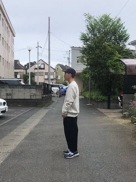 「着たいものを着る」｜「アイテム（帽子）」を使った、佐原さん（メンズ・170cm）の夏コーディネート