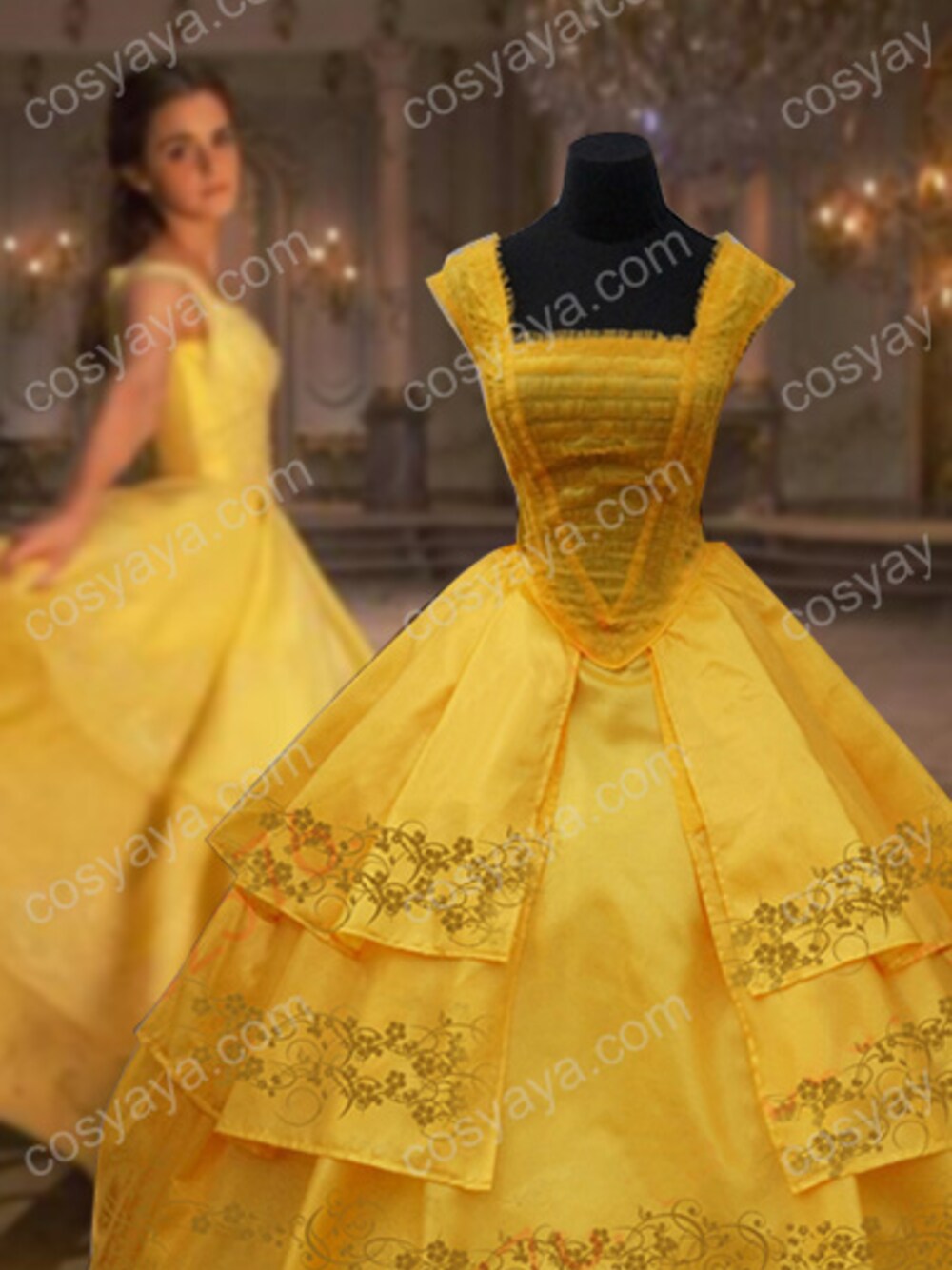 2023お得 Disney - 新品 美女と野獣 実写版 ベル ドレス 150の通販 by