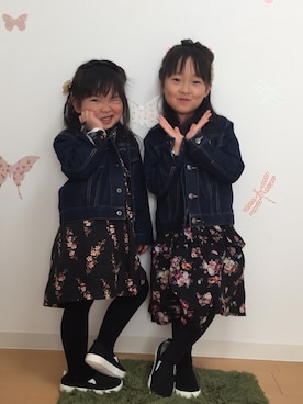「ヒラキ（ヒラキ）のアイテム（その他シューズ）」を使った、cocoairinさん（キッズ・110cm）の春コーディネート