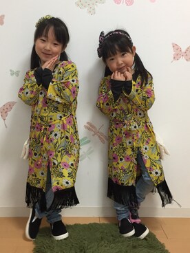 「ヒラキ（ヒラキ）のアイテム（その他シューズ）」を使った、cocoairinさん（キッズ・110cm）の春コーディネート