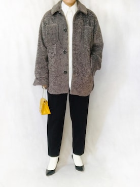 「G.V.G.V.（ジーヴィージーヴィー）のアイテム（その他アウター）」を使った、はやまさんさん（レディース・165cm）の冬コーディネート