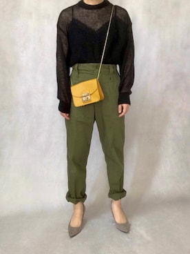 「Ameri（アメリ）のアイテム（トップス）」を使った、はやまさんさん（レディース・165cm）の冬コーディネート