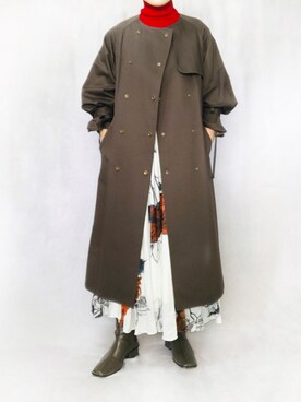 「SINME（シンメ）のアイテム」を使った、はやまさんさん（レディース・165cm）の冬コーディネート