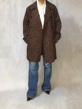 「Johnbull（ジョンブル）のアイテム（サロペット/オーバーオール）」を使った、はやまさんさん（レディース・165cm）の冬コーディネート