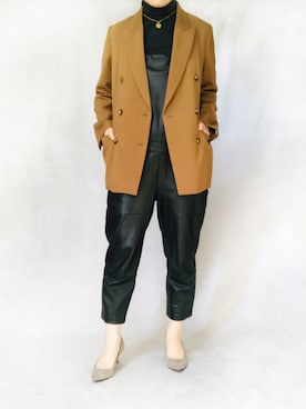 「ZARA（ザラ）のアイテム（オールインワン・サロペット）」を使った、はやまさんさん（レディース・165cm）の冬コーディネート