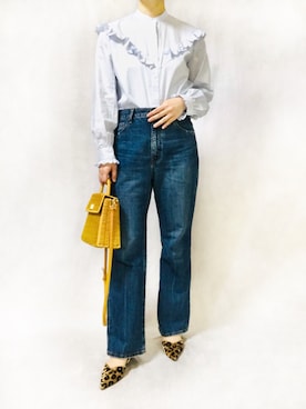 「Ameri（アメリ）のアイテム（かごバッグ）」を使った、はやまさんさん（レディース・165cm）の冬コーディネート