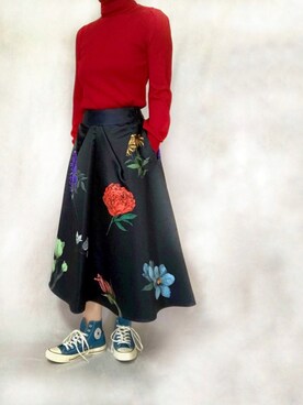 「SINME（シンメ）のアイテム」を使った、はやまさんさん（レディース・165cm）の冬コーディネート