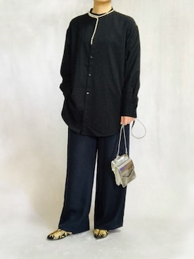 「Ameri（アメリ）のアイテム（アクセサリー）」を使った、はやまさんさん（レディース・165cm）の冬コーディネート