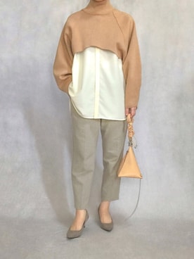 「Ameri（アメリ）のアイテム（バッグ）」を使った、はやまさんさん（レディース・165cm）の冬コーディネート