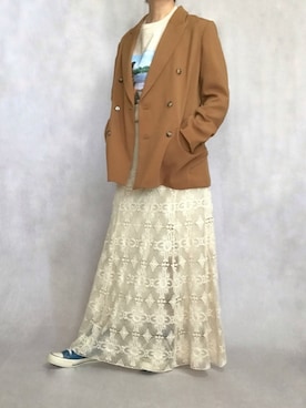 「CLANE（クラネ）のアイテム（スカート）」を使った、はやまさんさん（レディース・165cm）の春コーディネート