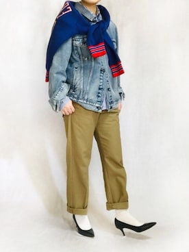 「THE SHINZONE（ザ　シンゾーン）のアイテム（チノパンツ）」を使った、はやまさんさん（レディース・165cm）の春コーディネート