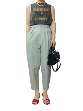 「Ameri（アメリ）のアイテム（パンツ）」を使った、はやまさんさん（レディース・165cm）の夏コーディネート