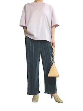 「Ameri（アメリ）のアイテム（ハンドバッグ）」を使った、はやまさんさん（レディース・165cm）の夏コーディネート