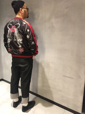 「DIESEL OSAKA」｜「アイテム（ブルゾン）」を使った、留さん（メンズ・181cm）の冬コーディネート