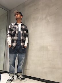 DIESELのサロペット/オーバーオールを使ったメンズ人気ファッション