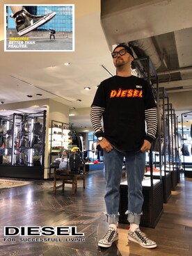 留さん（メンズ・181cm）の春コーディネート