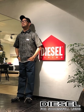 留さん（メンズ・181cm）の夏コーディネート