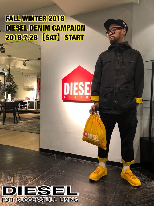 留(DIESEL ACCESSORIES STORE ピオレ姫路店)｜DIESELのデニムジャケットを使ったコーディネート WEAR