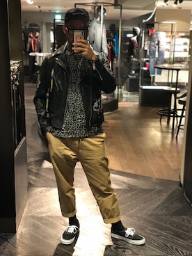 留さん（メンズ・181cm）の秋コーディネート