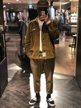 「WACKO MARIA（ワコマリア）のアイテム」を使った、留さん（メンズ・181cm）の秋コーディネート