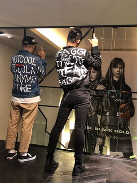 「DIESEL（ディーゼル）のアイテム（MA-1）」を使った、留さん（メンズ・181cm）の秋コーディネート