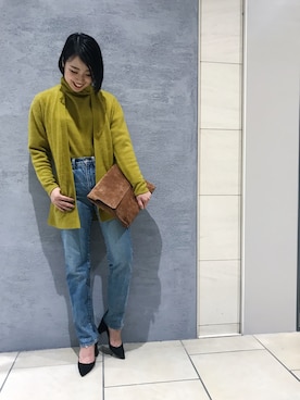 「カシミヤ」｜AYAKA_OBARAさん（レディース・165cm）の秋コーディネート